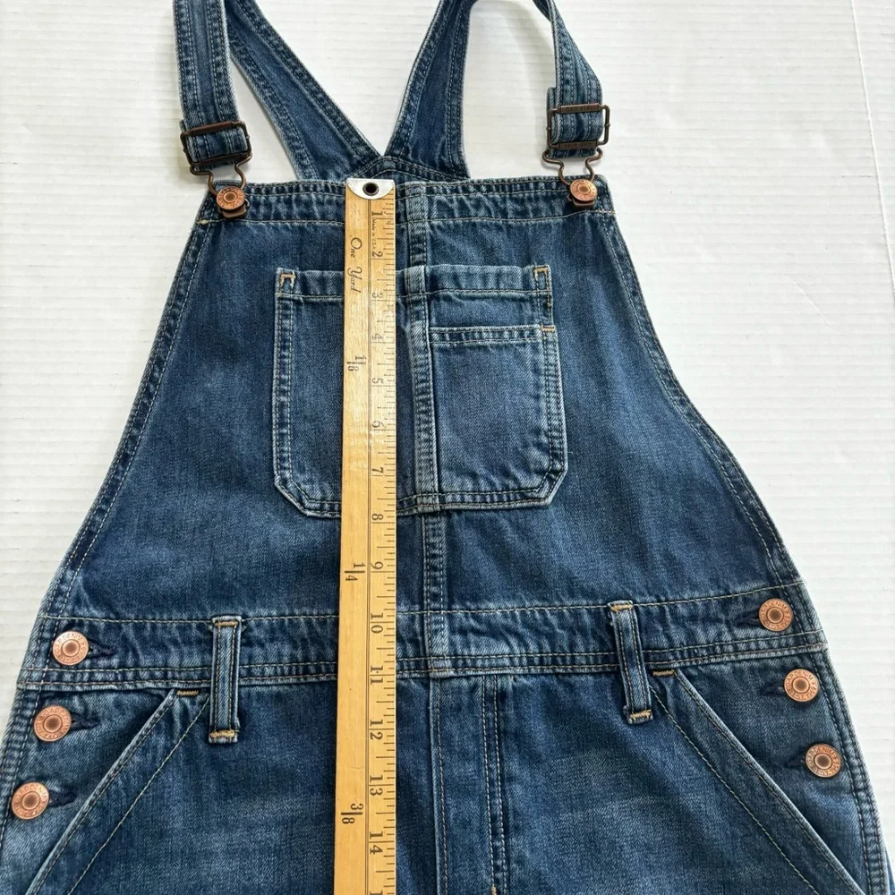 Gap Denim Skirtall Overall Dress Pockets Medium Blue Kid Size‎ XXL or Women’s S